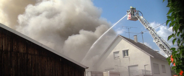 Brand in Metzingen (Quelle: RIK)