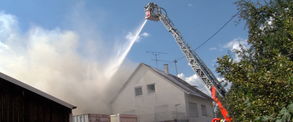 Brand in Metzingen (Quelle: RIK)